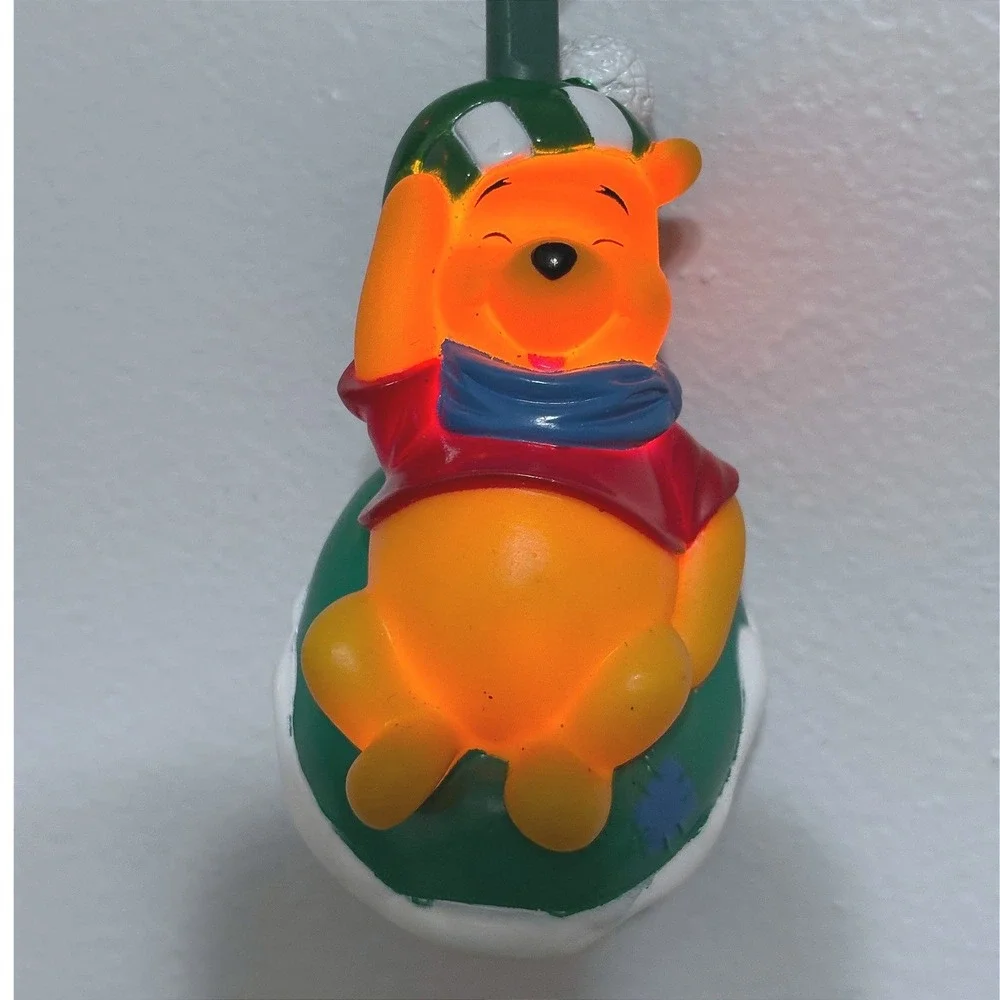 Disney Snow White Winnie the Pooh Santa Reindeer Christmas String‎ Light Lot 3pc